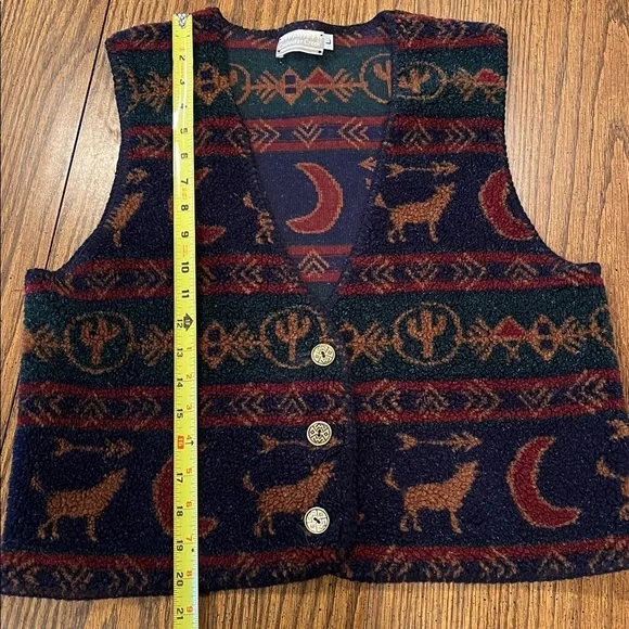 Coldwater Creek Vest in southwest design large - Picture 4 of 6
